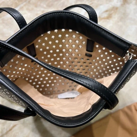 ALAÏA Mina Small perforated leather tote bag - Picture 14 of 14